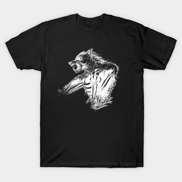 Wolfman T-Shirt by MoccaDesigns